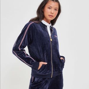 Fila 90s Vintage Velvet Tracksuit Matching Set